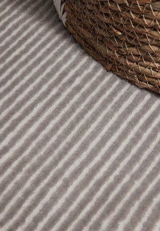 Elle Decoration - Perles laagpolig vloerkleed - Creme / Grijs