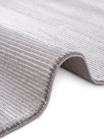 Elle Decoration - Perles laagpolig vloerkleed - Creme / Grijs
