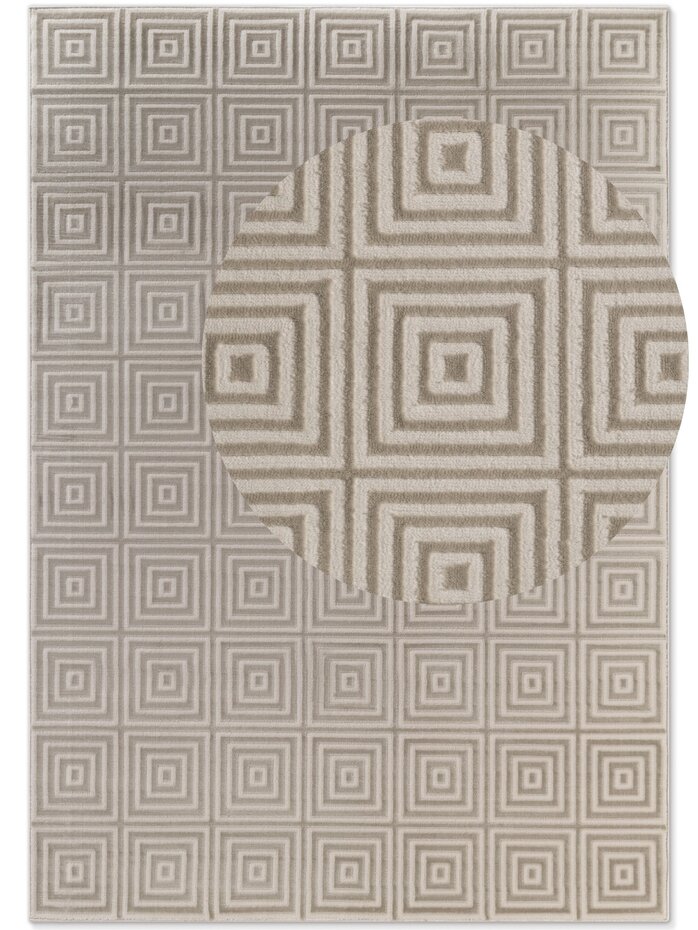 Elle Decoration - Perles laagpolig Tourmaline vloerkleed - Wit / Creme Elle Decoration - Perles laagpolig Tourmaline vloerkleed - Wit / Creme