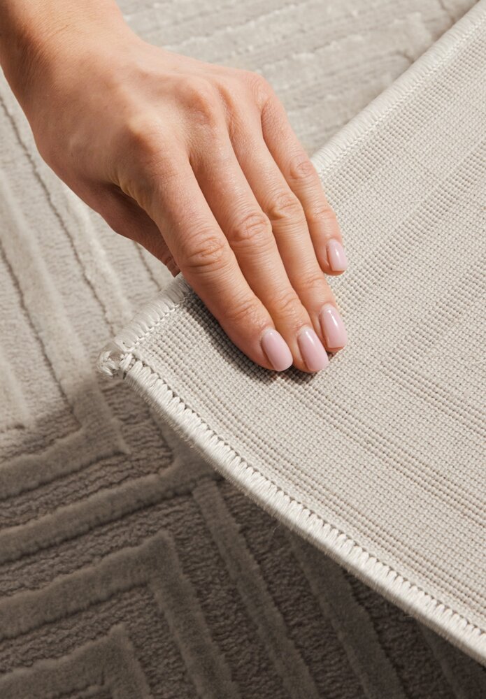 Geometrisch vloerkleed - Perles Tourmaline Creme/Beige Geometrisch vloerkleed - Perles Tourmaline Creme/Beige