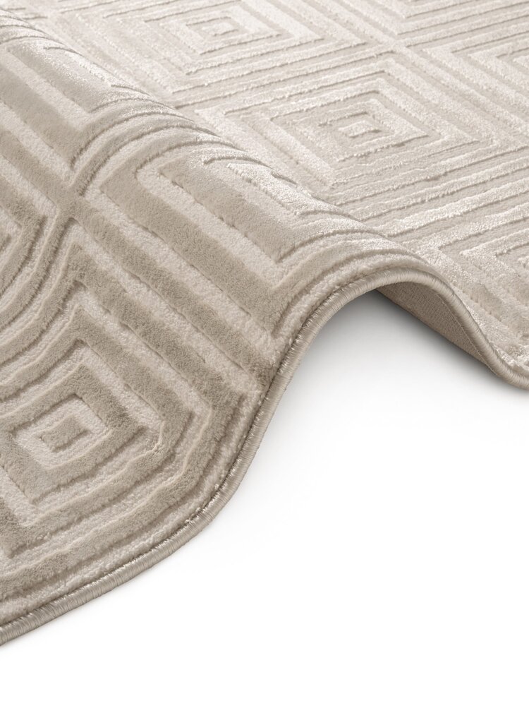 Elle Decoration - Perles laagpolig Tourmaline vloerkleed - Wit / Creme Elle Decoration - Perles laagpolig Tourmaline vloerkleed - Wit / Creme