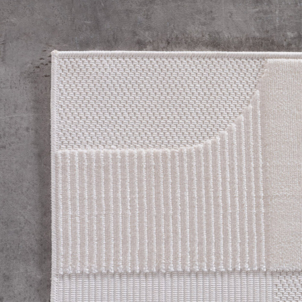 Binnen & Buiten vloerkleed - Zora Geo Shapes - Creme Binnen & Buiten vloerkleed - Zora Geo Shapes - Creme