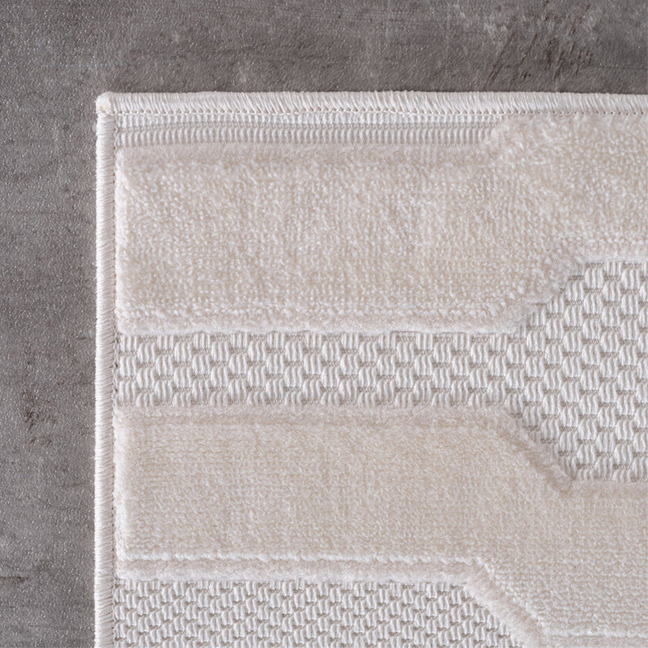 Binnen & Buiten vloerkleed - Zora Minimal Layers - Creme