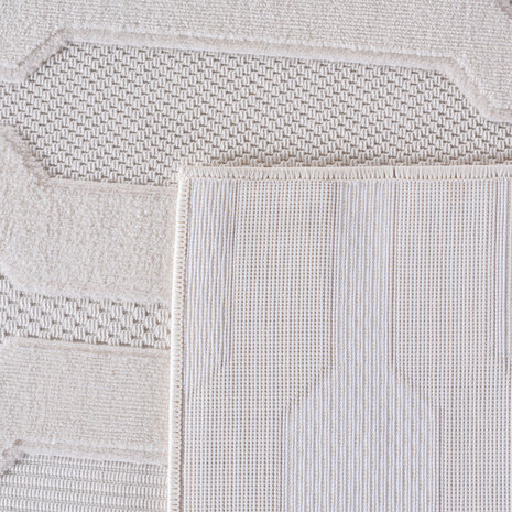 Binnen & Buiten vloerkleed - Zora Minimal Layers - Creme