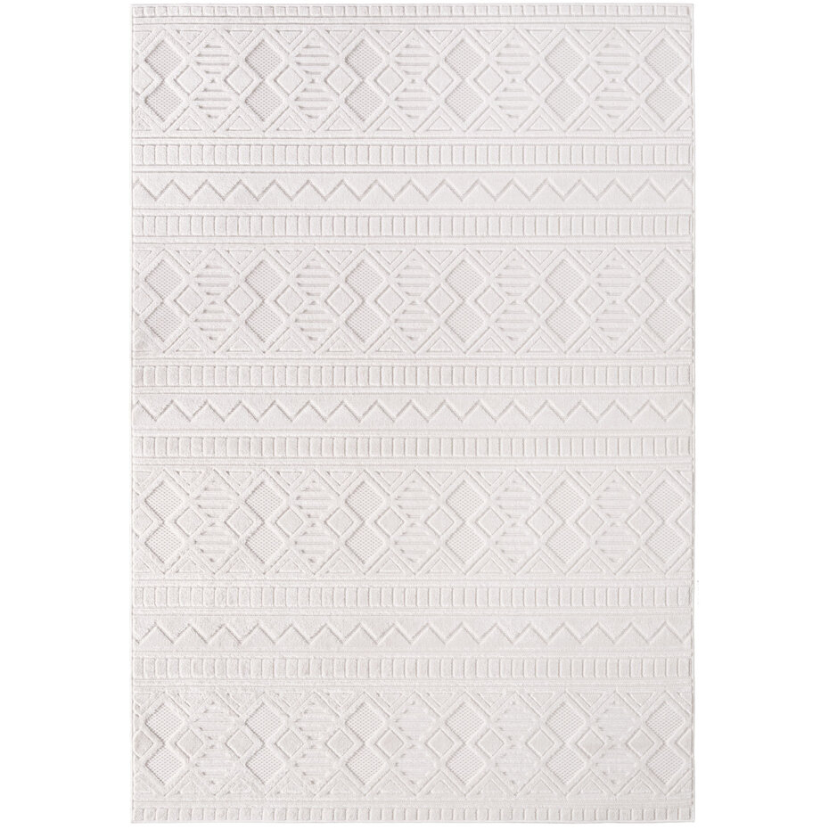 Binnen & Buiten vloerkleed - Zora Tribal Design - Creme