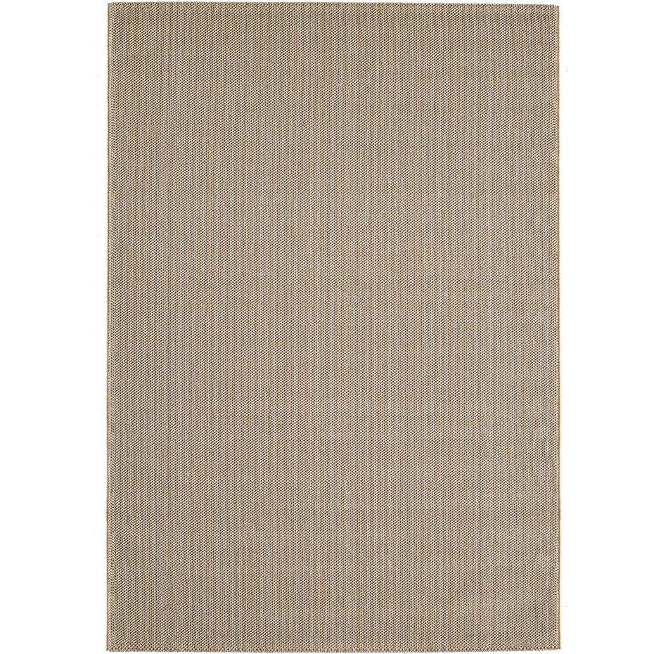 Laagpolig vloerkleed - Gevlochten - Handgeweven Look - Beige