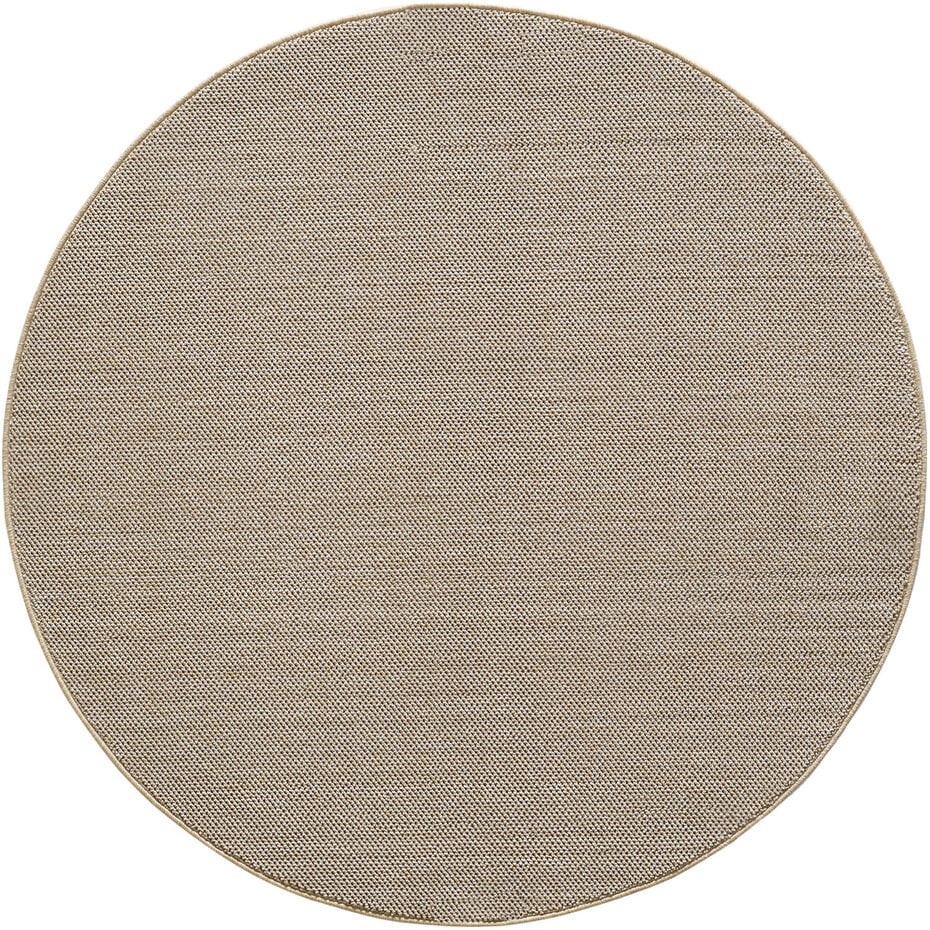 Laagpolig vloerkleed - Gevlochten - Handgeweven Look - Beige