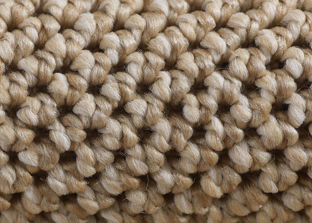Laagpolig vloerkleed - Gevlochten - Handgeweven Look - Beige
