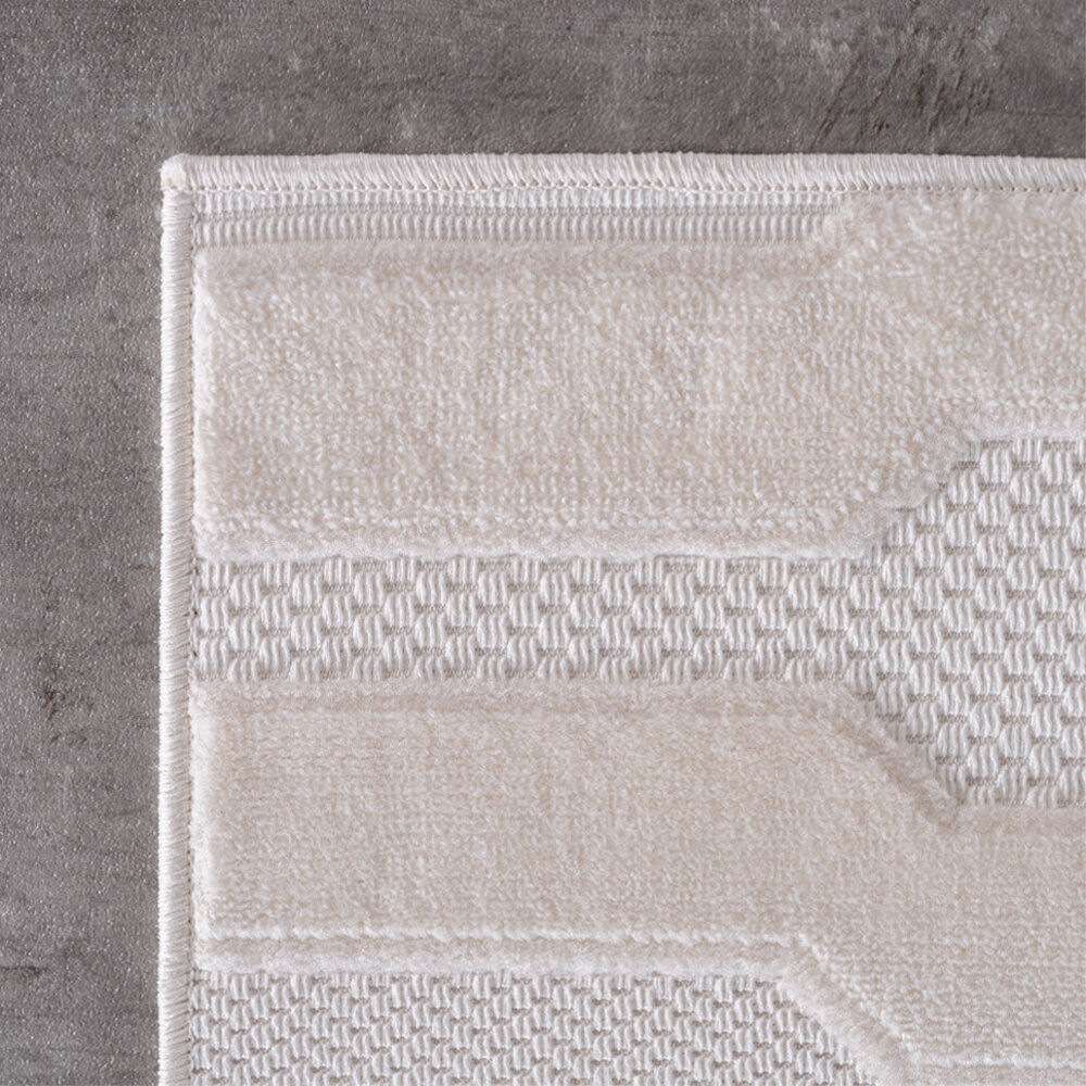 Binnen & Buiten vloerkleed - Zora Minimal Layers - Creme Binnen & Buiten vloerkleed - Zora Minimal Layers - Creme
