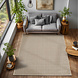 Laagpolig vloerkleed - Gevlochten - Handgeweven Look - Beige Laagpolig vloerkleed - Gevlochten - Handgeweven Look - Beige
