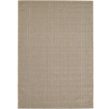 Laagpolig vloerkleed - Gevlochten - Handgeweven Look - Beige