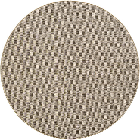 Laagpolig vloerkleed - Gevlochten - Handgeweven Look - Beige