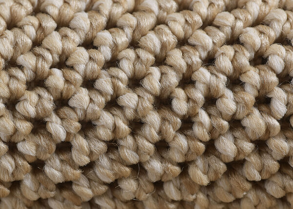 Laagpolig vloerkleed - Gevlochten - Handgeweven Look - Beige