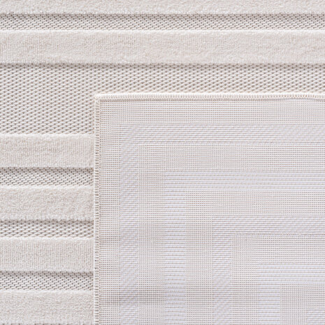 Binnen & Buiten vloerkleed - Zora Parallel Vibes - Creme