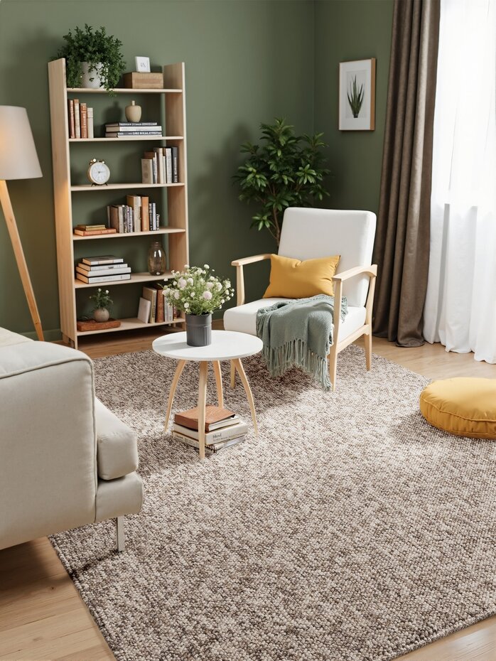 Laagpolig vloerkleed - Rocco Bolletjes Taupe/Multi Laagpolig vloerkleed - Rocco Bolletjes Taupe/Multi