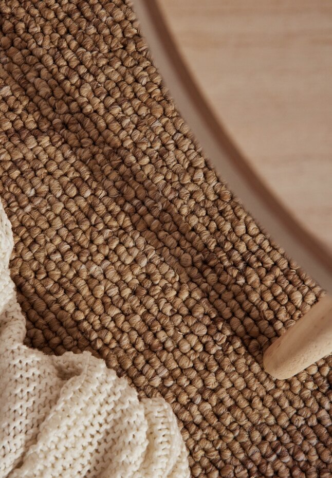 Laagpolig vloerkleed - Rocco Bolletjes Beige Laagpolig vloerkleed - Rocco Bolletjes Beige