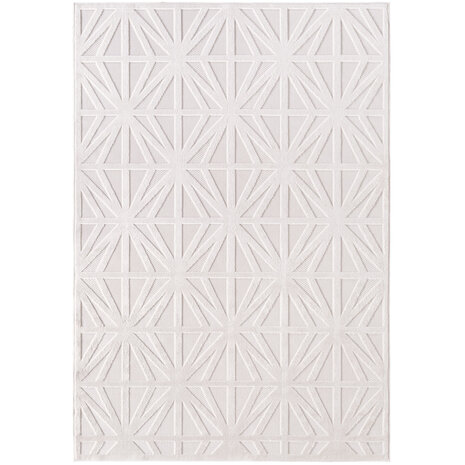 Binnen & Buiten vloerkleed - Zora Starburst - Creme
