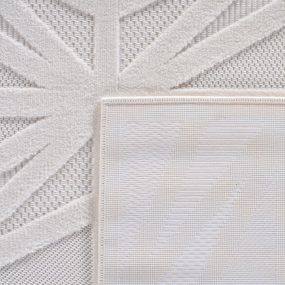 Binnen & Buiten vloerkleed - Zora Starburst - Creme