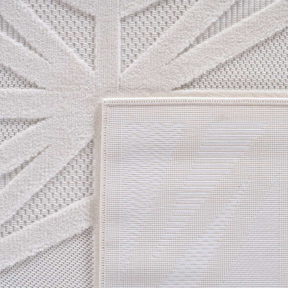 Binnen & Buiten vloerkleed - Zora Starburst - Creme