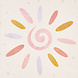 Kindervloerkleed - Bloemen en Zon - Creme Kindervloerkleed - Bloemen en Zon - Creme