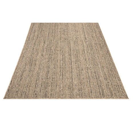 Jute buitenkleed - Aamber Lines Naturel/Zwart