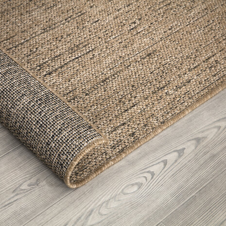 Jute buitenkleed - Aamber Lines Naturel/Zwart
