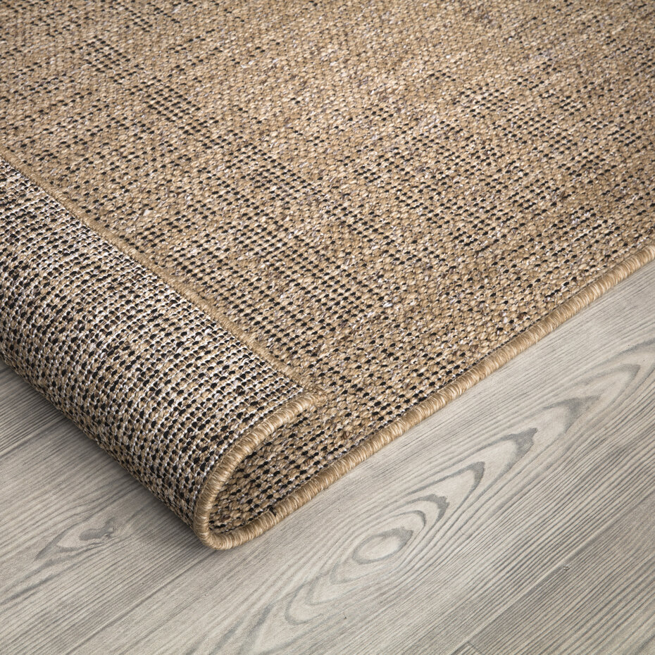 Jute buitenkleed - Aamber Stripe Naturel/Zwart