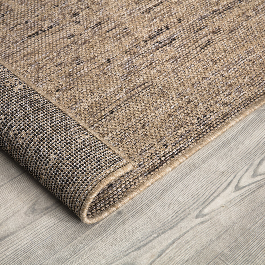 Jute buitenkleed - Aamber Frame Naturel/Zwart