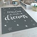 Kindervloerkleed - Aleris - Follow Your Dreams - Antraciet Kindervloerkleed - Aleris - Follow Your Dreams - Antraciet