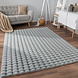 Zacht fluffy vloerkleed - Arinzo Bolletjes Grijs Zacht fluffy vloerkleed - Arinzo Bolletjes Grijs