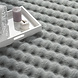 Zacht fluffy vloerkleed - Arinzo Bolletjes Grijs Zacht fluffy vloerkleed - Arinzo Bolletjes Grijs