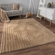 Zacht fluffy vloerkleed - Arinzo Stripes Beige Zacht fluffy vloerkleed - Arinzo Stripes Beige