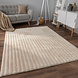 Zacht fluffy vloerkleed - Arinzo Stripes Crème Zacht fluffy vloerkleed - Arinzo Stripes Crème