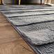 Zacht fluffy vloerkleed - Arinzo Lines Antraciet Zacht fluffy vloerkleed - Arinzo Lines Antraciet