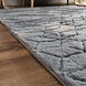 Zacht fluffy vloerkleed - Arinzo Geo Antraciet Zacht fluffy vloerkleed - Arinzo Geo Antraciet