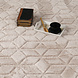 Zacht fluffy vloerkleed - Arinzo Geo Beige Zacht fluffy vloerkleed - Arinzo Geo Beige