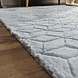 Zacht fluffy vloerkleed - Arinzo Geo Grijs Zacht fluffy vloerkleed - Arinzo Geo Grijs