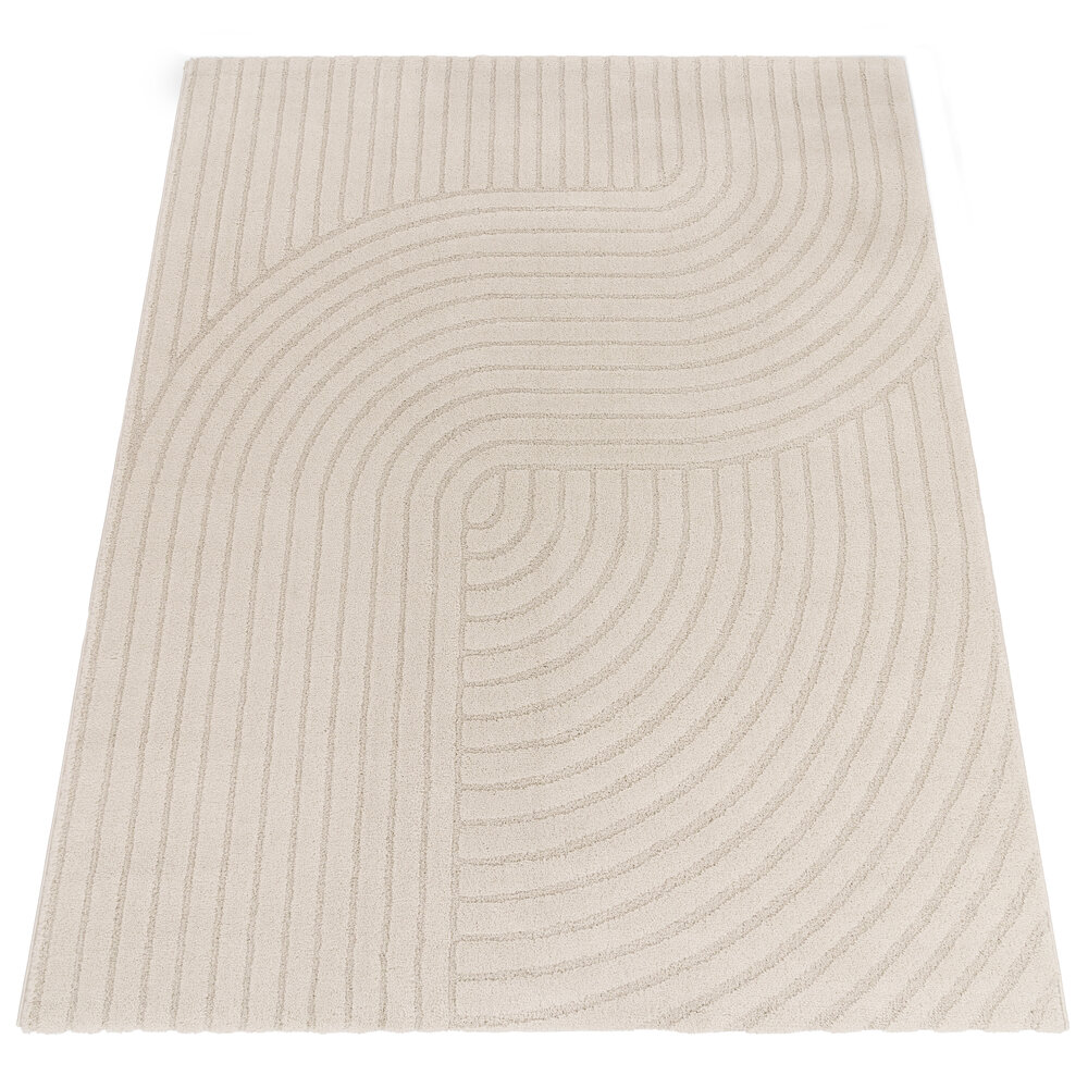 Modern vloerkleed – Aubela Japandi Crème Modern vloerkleed – Aubela Japandi Crème