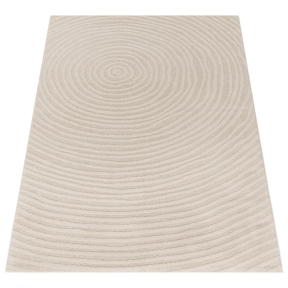 Modern vloerkleed – Aubela Circles Crème Modern vloerkleed – Aubela Circles Crème