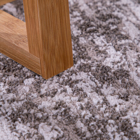 Laagpolig Vloerkleed Bareta - Modern - Geblokt - Beige