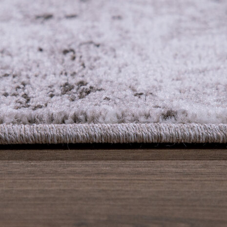 Laagpolig Vloerkleed Bareta - Modern - Geblokt - Beige