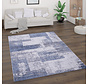 Laagpolig Vloerkleed Bareta - Modern - Geblokt - Blauw