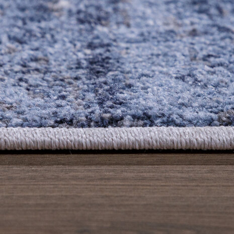 Laagpolig Vloerkleed Bareta - Modern - Geblokt - Blauw