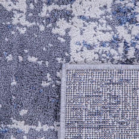 Laagpolig Vloerkleed Bareta - Modern - Geblokt - Blauw
