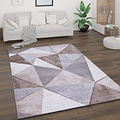 Laagpolig Vloerkleed Bareta - Modern Geo - Beige