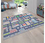 Auto speelkleed - Binola Road Grijs