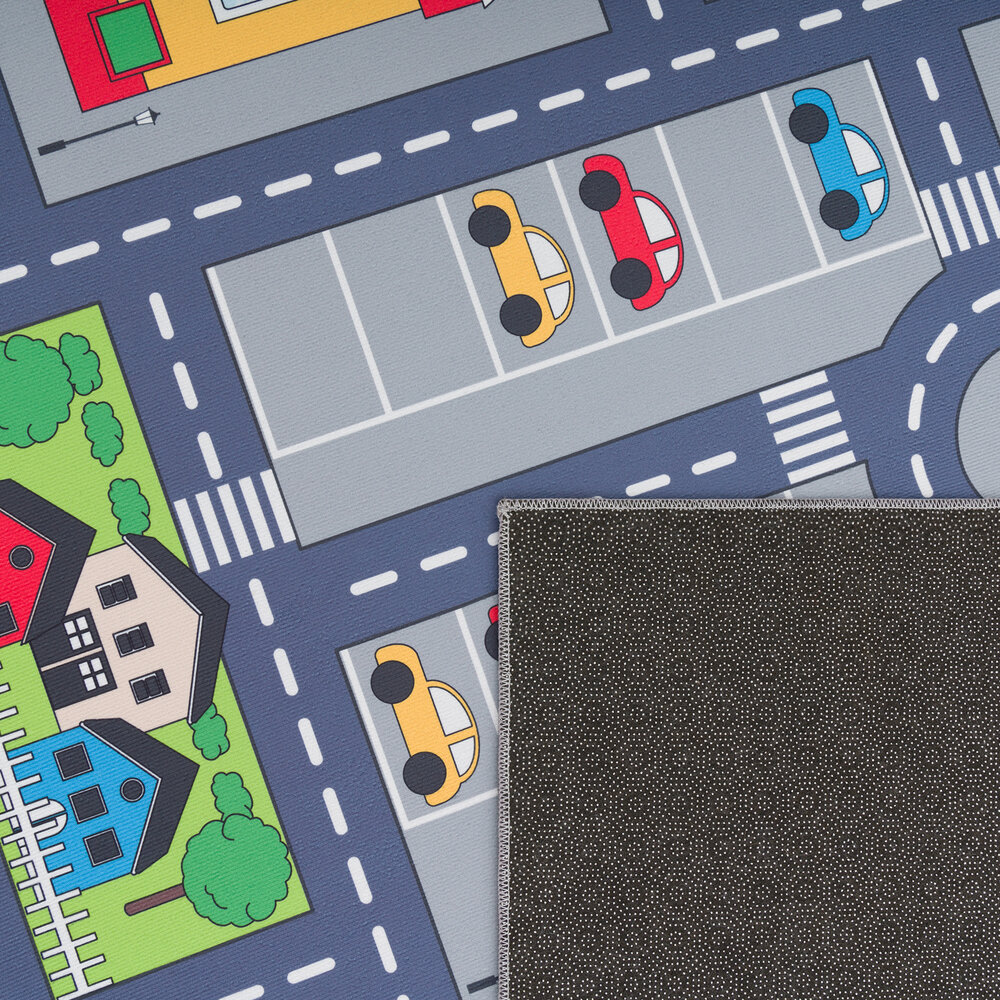 Auto speelkleed - Binola Stad Grijs Auto speelkleed - Binola Stad Grijs