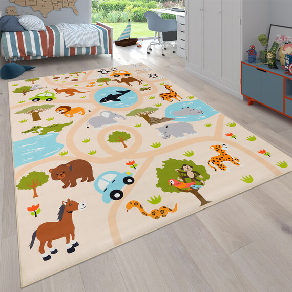 TT Home Kinderkamer Speelmat Kindervloerkleed Vouwbaar Dier