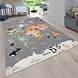 Kindervloerkleed - Binola Globe Grijs Kindervloerkleed - Binola Globe Grijs