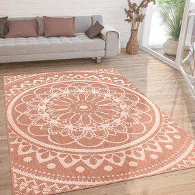 Binnen en Buitenkleed - Vloerkleed Brescs - Abrikoos